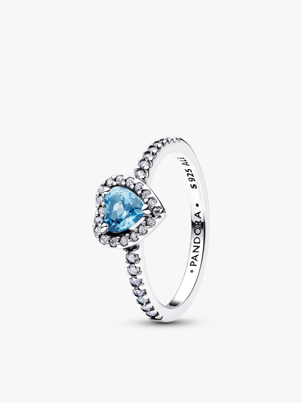 Double Heart Sparkling Ring A7 hC