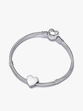 Engravable Heart Charm Bracelet Set S8 ys