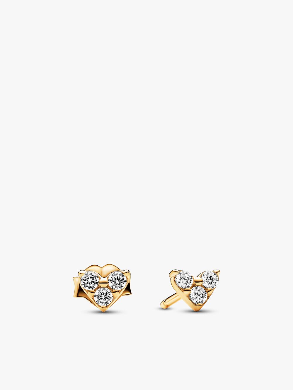 Round Pavé Halo Stud Earrings U8 6X