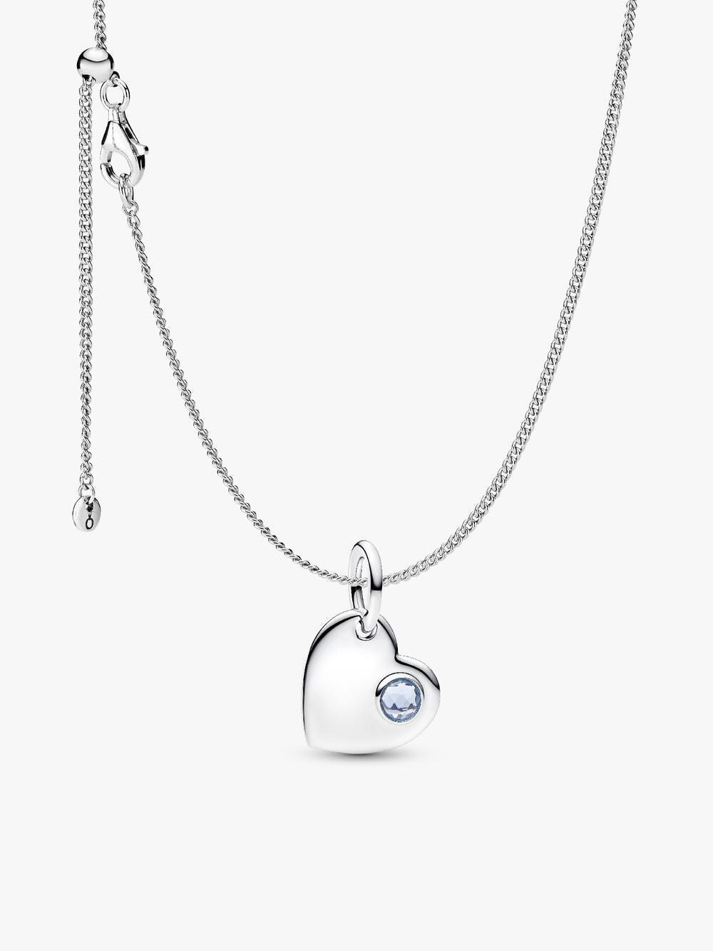 Entwined Heart & Butterfly Pendant Necklace S8 Qb
