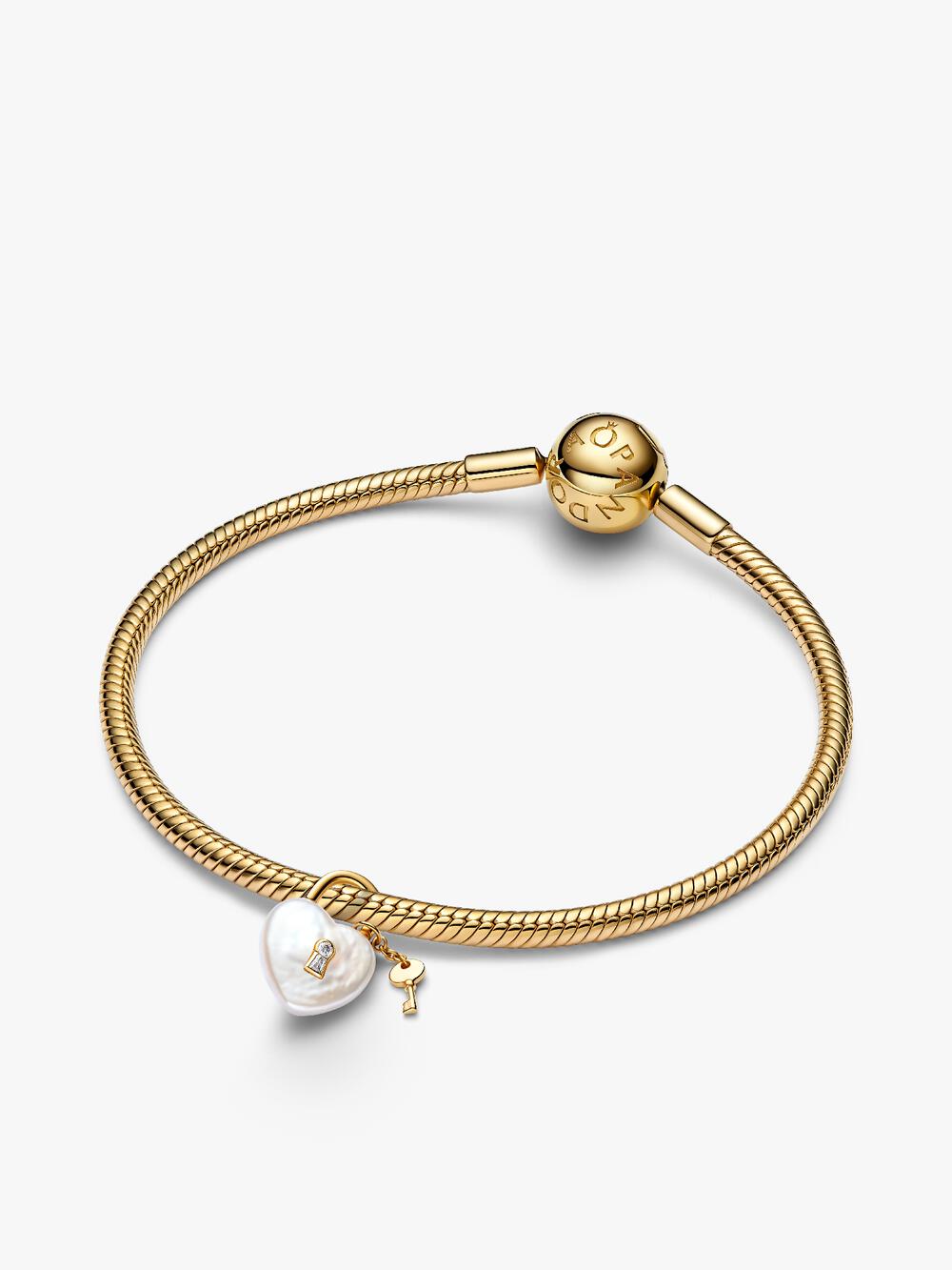 Moments Heart Clasp Snake Chain Bracelet K2 5K