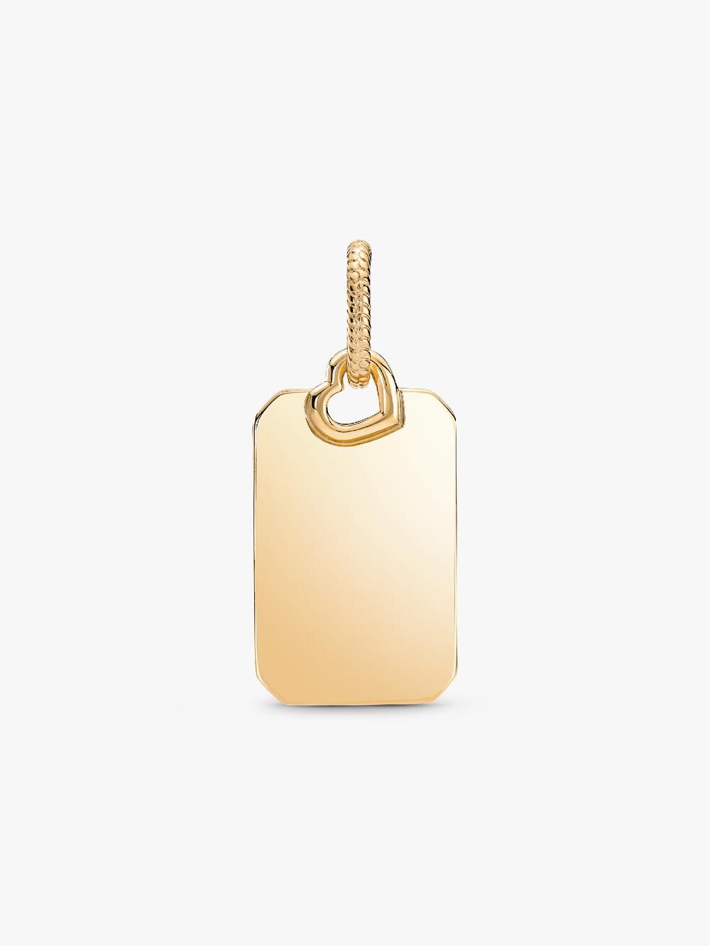 Engravable Rectangle Tag Pendant U5 Cs