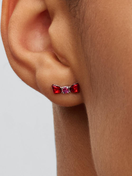 Disney Snow White Bow Stud Earrings X2 Sr