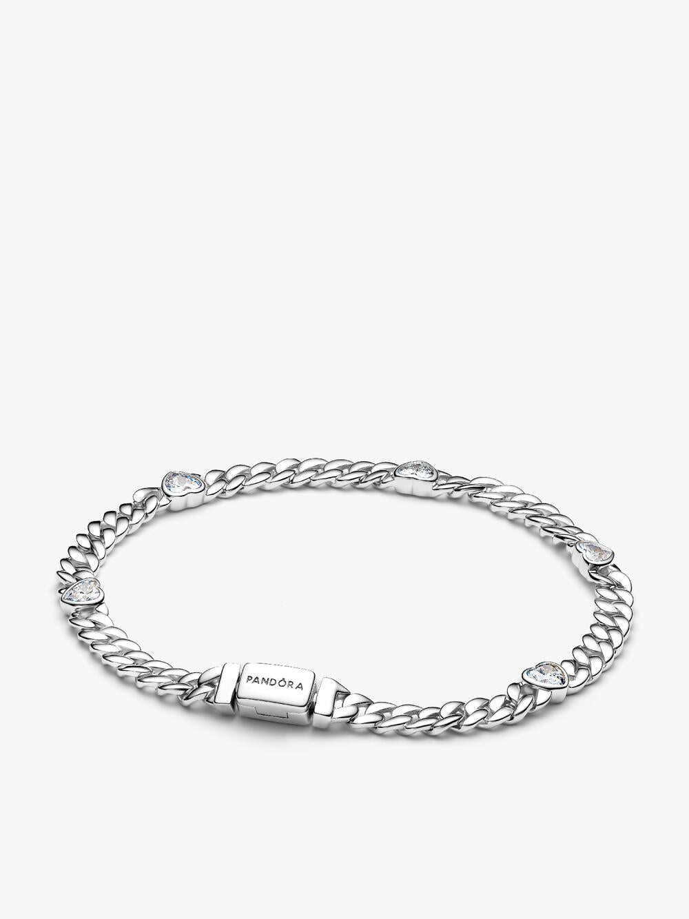 Two-tone Pavé Cuban Chain Bracelet T9 PQ