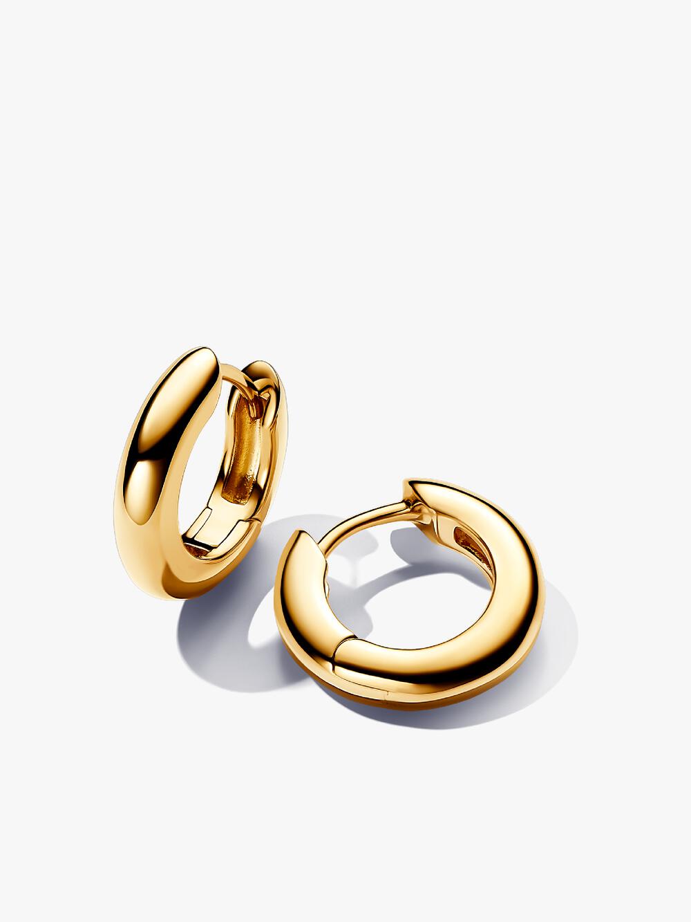 Round Huggie Hoop Earrings N7 Ue