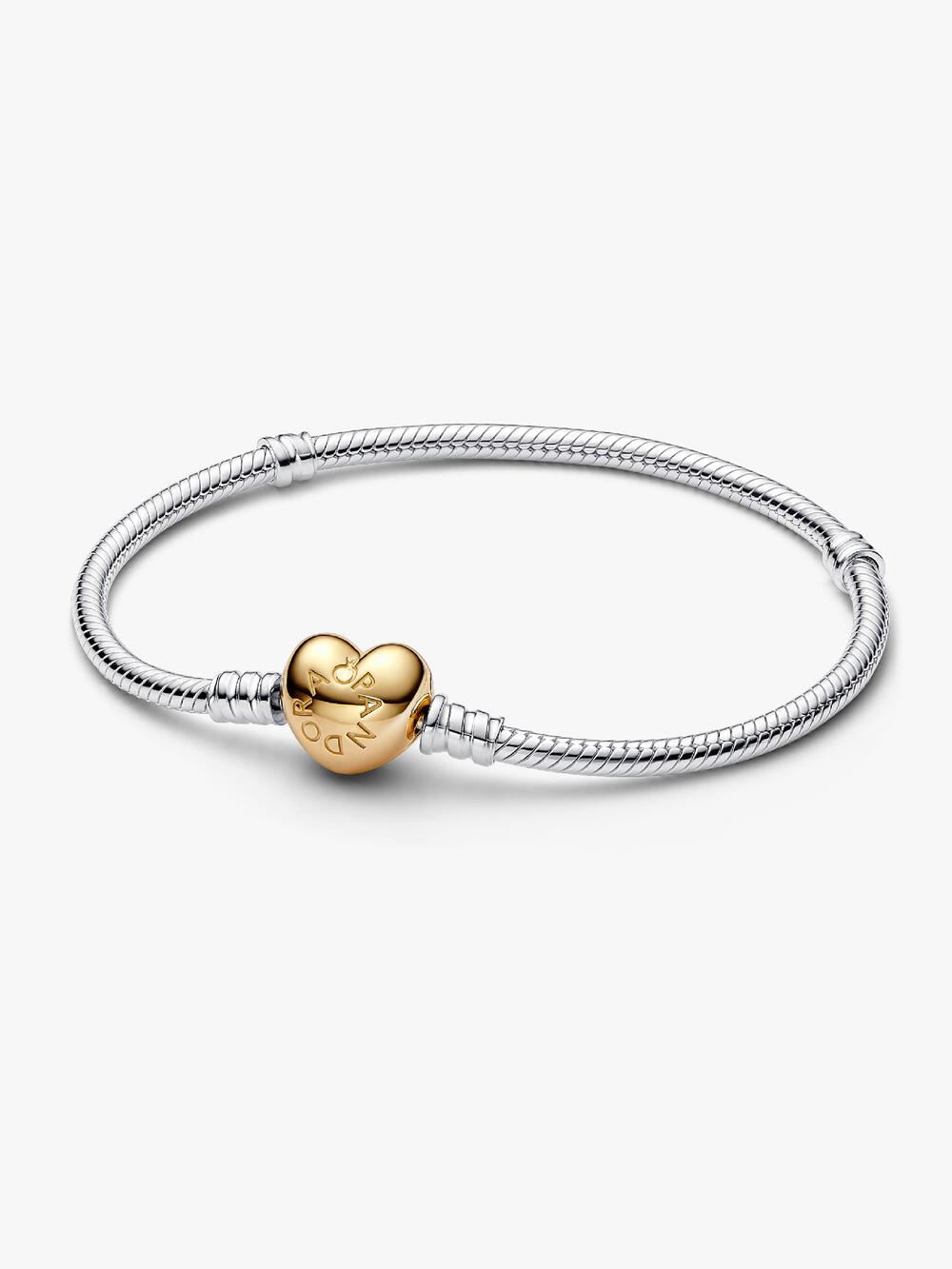 Heart Clasp Snake Chain Bracelet N0 Gv