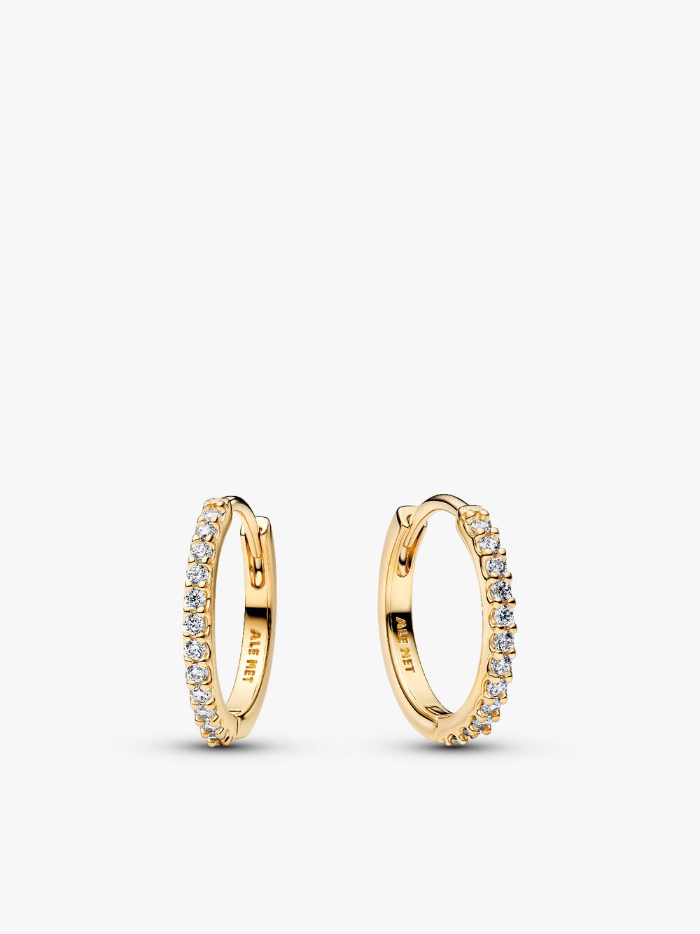 Round Pavé Halo Stud Earrings U8 6X