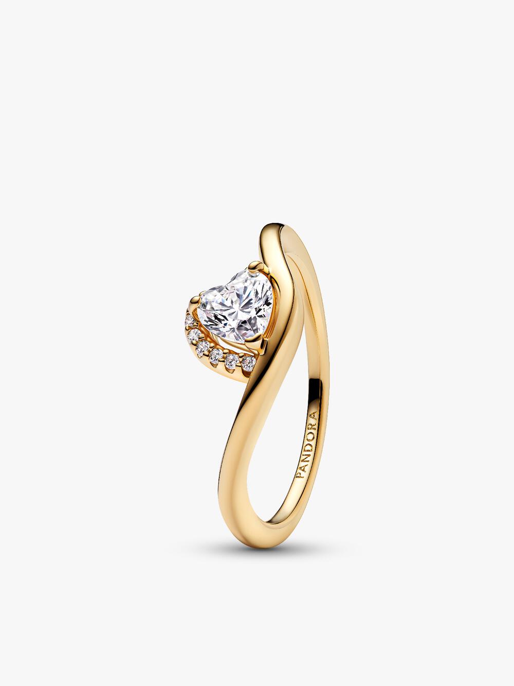 Engravable Heart Halo Ring Z8 I8