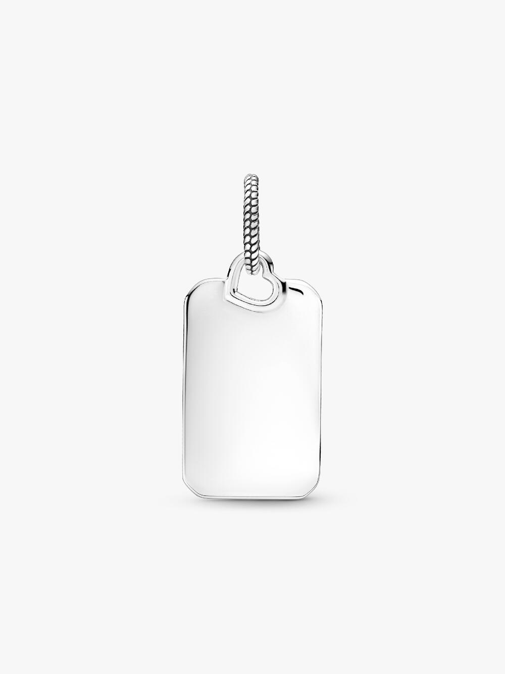 Engravable Rectangle Tag Pendant P4 L1