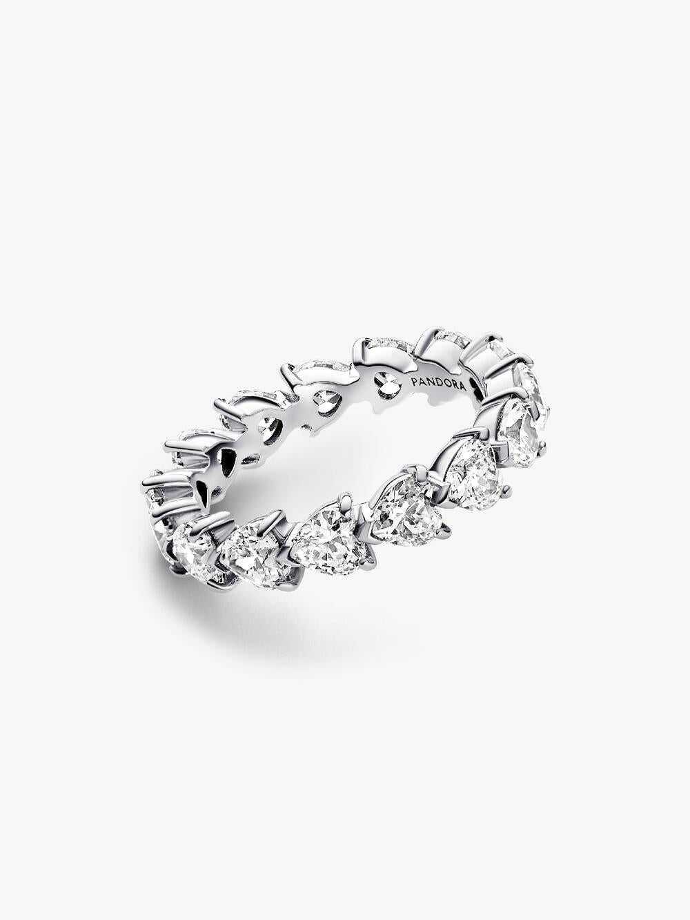 Band of Clear Hearts Ring J9 ts