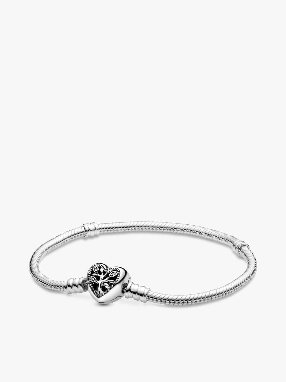 Moments Heart Closure Snake Chain Bracelet F8 84