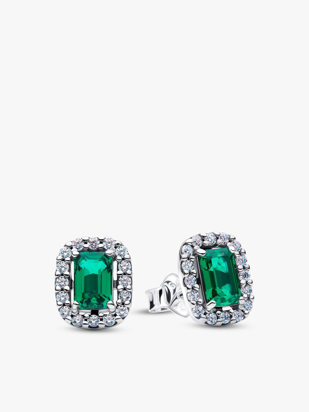 Sparkling Lucky Clover Stud Earrings M6 PZ