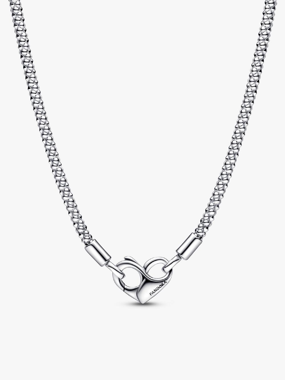 Moments Heart Clasp Snake Chain Necklace H5 hH