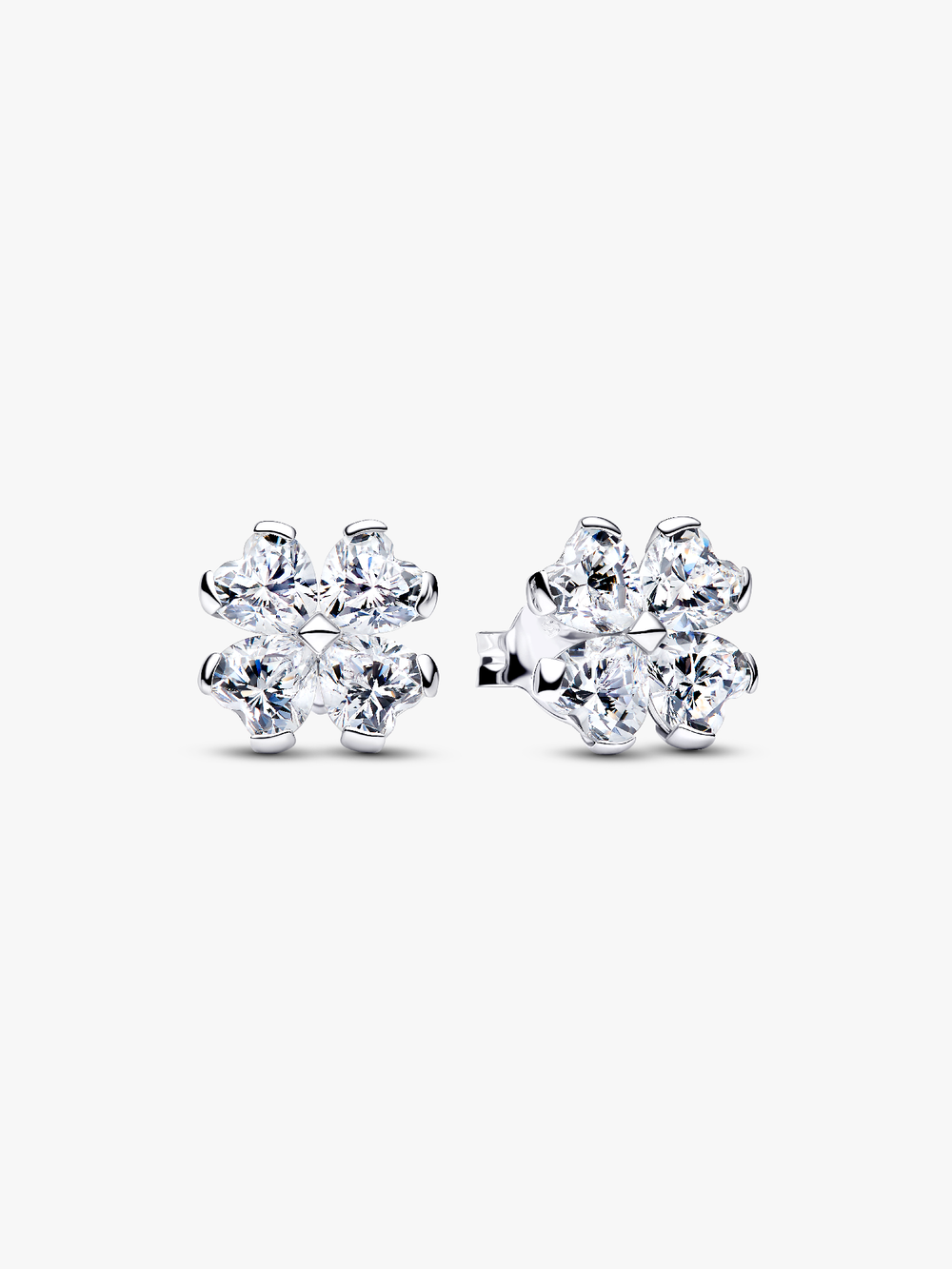 Sparkling Lucky Clover Stud Earrings M6 PZ