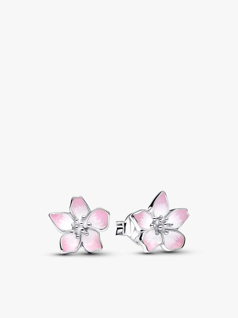 Sparkling Heart Padlock Stud Earrings V0 Oq
