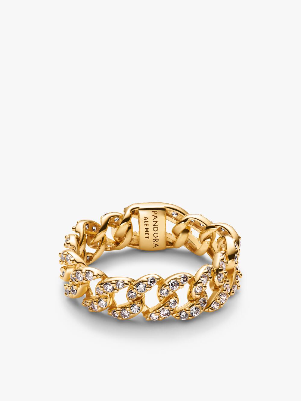 Two-tone Pavé Cuban Chain Bracelet T9 PQ