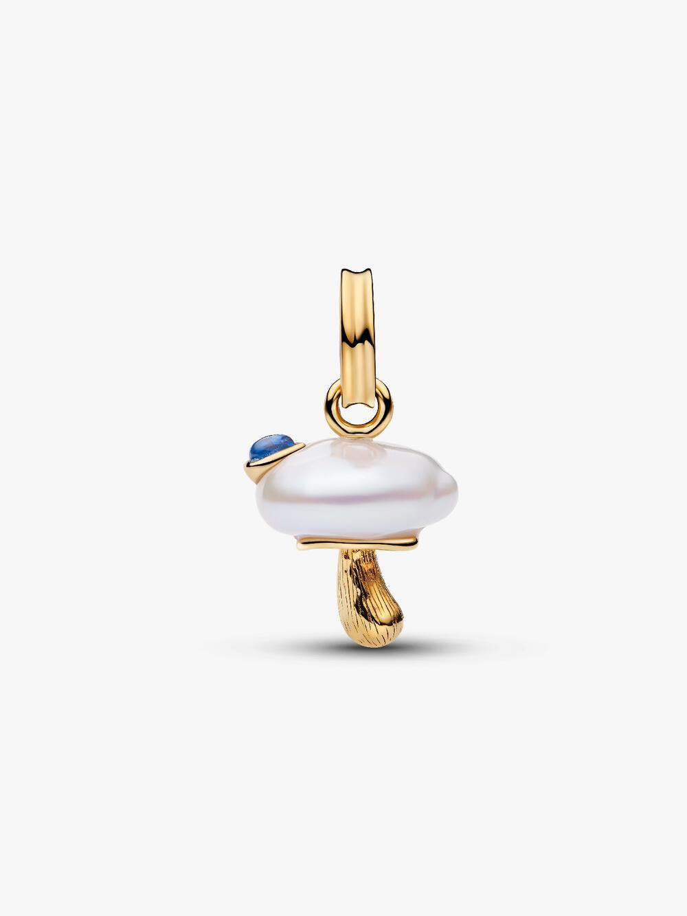 Treated Freshwater Cultured Baroque Pearl Mushroom Dangle Charm S1 Kg