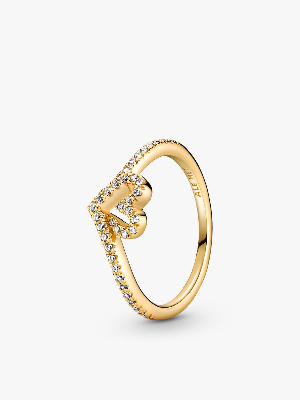 Double Heart Sparkling Ring P3 Kr