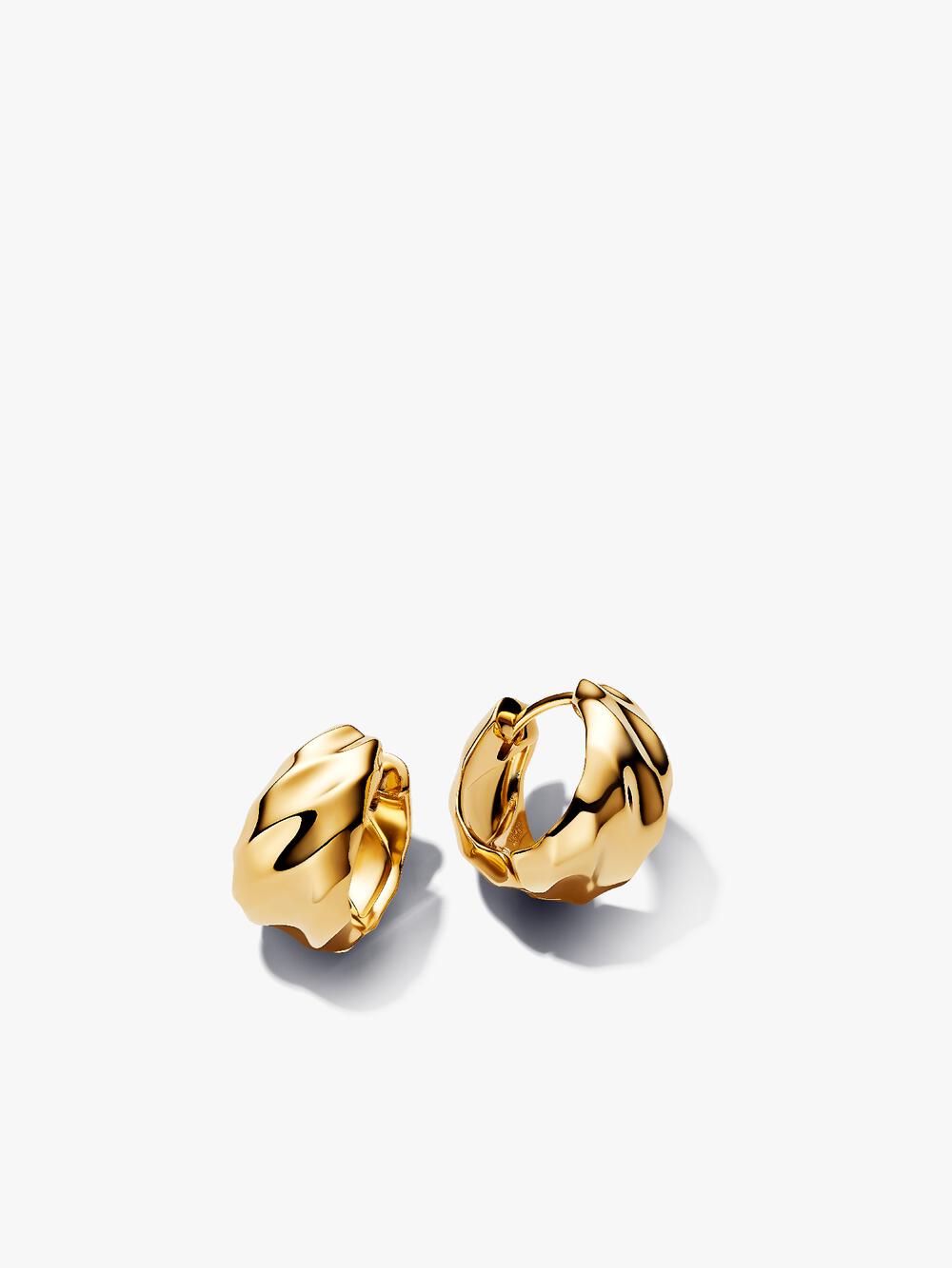 Twisted Triangle Small Hoop Earrings W4 yH