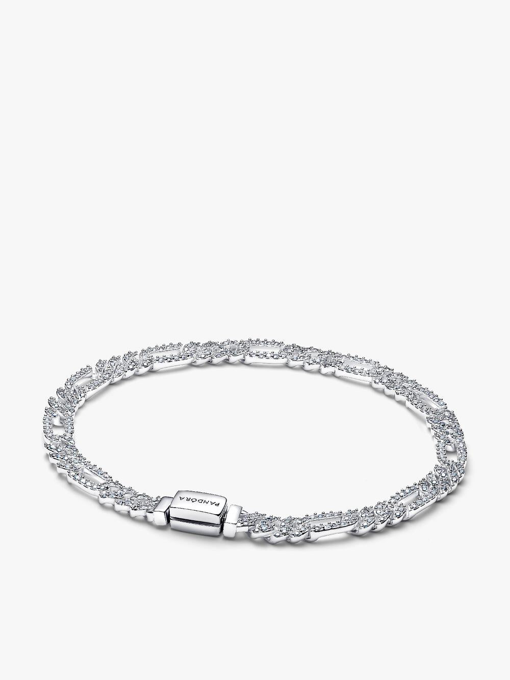 Two-tone Pavé Cuban Chain Bracelet T9 PQ