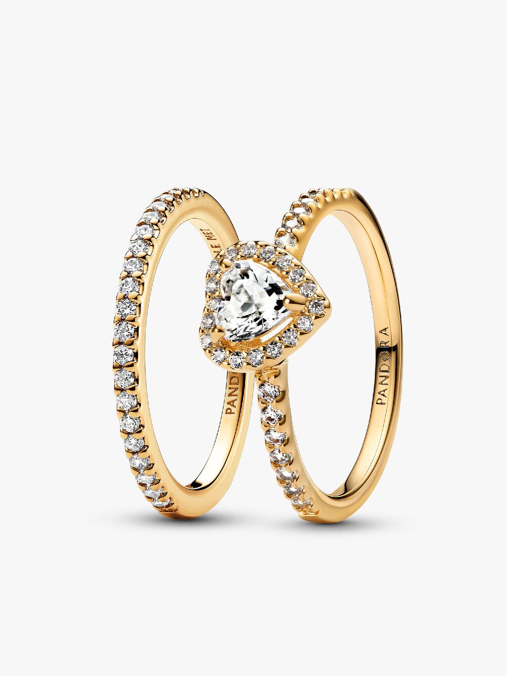 Clear Sparkling Crown Solitaire Ring I5 Be