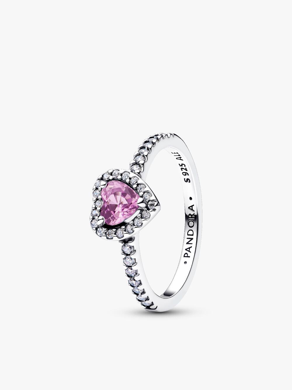 Elevated Pink Heart Ring I1 8h